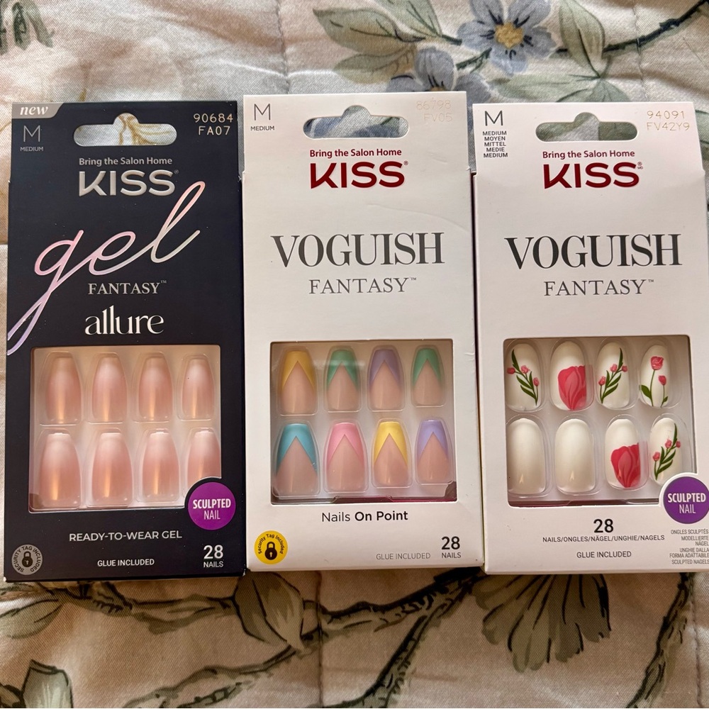 KISS Easter Spring Gel and Vogueish Fantasy Press On Nail Sets